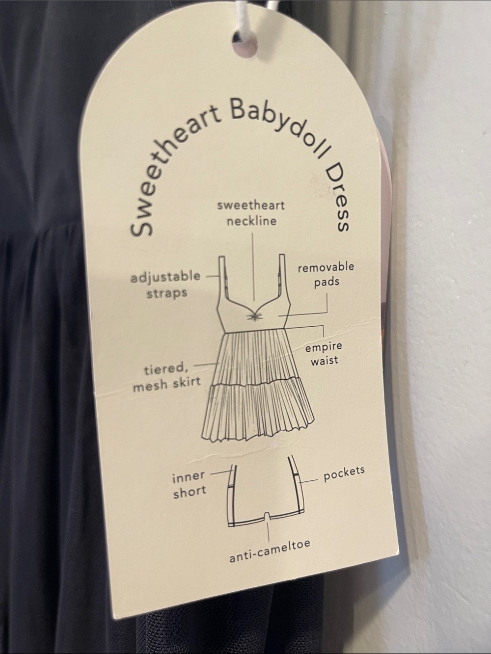 NWT Blogilates Sweetheart Babydoll Dress Size Small - Picture 7 of 12